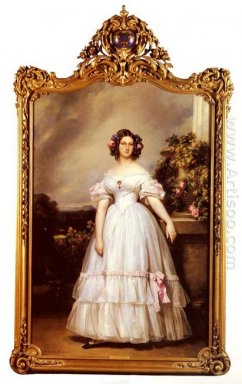 Portrait Of Hrh Princess Marie Clementine Of Orleans 1832