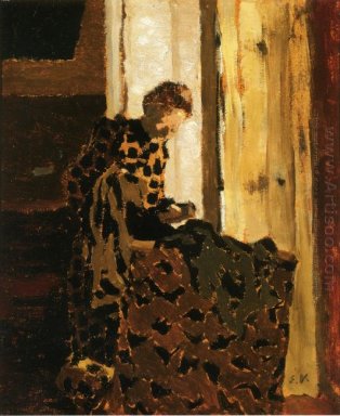 Donna che spazzola un indumento 1892