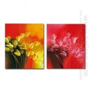 Tangan-Dicat Floral Oil Painting - Set 2