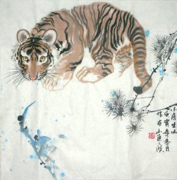 Tijger - Chinees schilderij Tijger - Chinees schilderij