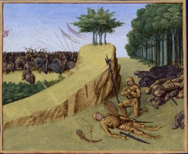 L\'empereur Charlemagne Trouve Roland de la Corpse après la batai