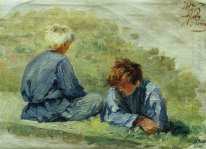 Boys On The Grass 1903