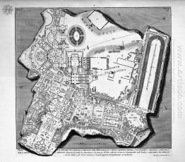 The Roman Antiquities T 1 Piring Xlii Rencana Of The Baths Of Di