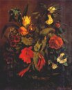 Stillleben von Blumen 1863