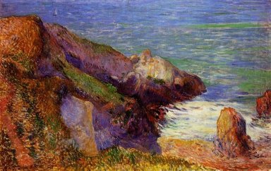 rochers sur la côte bretonne 1888