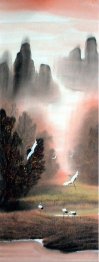 Rio, Pássaros de vôo - pintura chinesa
