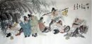 A pintura Oito Imortais-chinês