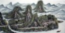 Landscape Dengan Awan - Lukisan Cina