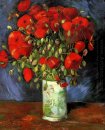 Vas Dengan Red Poppies 1886