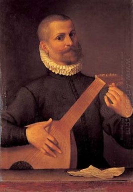 Portrait d\'un luthiste (Portrait du musicien Orazio Bassani)
