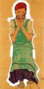 menina com avental verde 1910