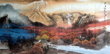 Montagnes et l\'eau - peinture chinoise