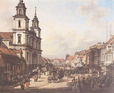 View Of Cracow Suburb From Nowy ?9Bwiat Street 1778