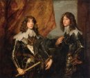 retrato de los príncipes palatinos charles louis i y su hermano