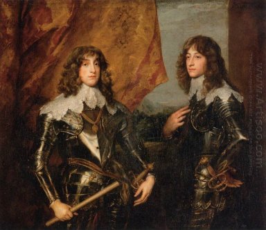 porträtt av prinsarna Palatine charles louis jag och hans bror