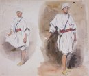 Deux vues d'un jeune arabe 1832