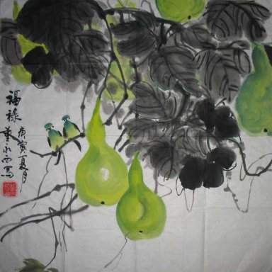 Cabaça - Pintura Chinesa