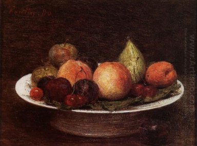 Placa de la fruta 1880