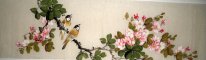 Pájaros y flores - Pintura china