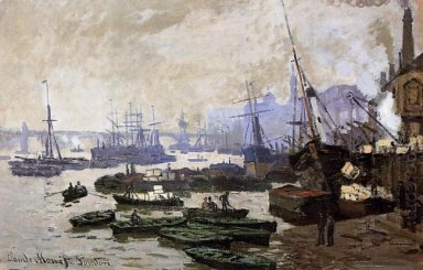 Barche nella piscina di Londra 1871