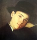 Портрет Клаудио Карнейро, шляпа