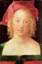 молодая женщина с красным беретом 1507