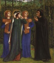 Mötet mellan Dante och Beatrice In Paradise 1854