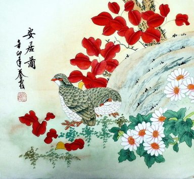 Birds & Flowers - Chiense Painting