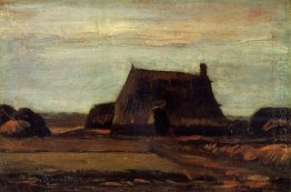 Farmhouse With Peat Stacks 1883