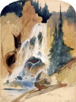 Crystal Falls (aquarel)
