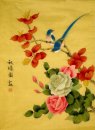 Brids & blommor - kinesisk målning