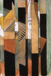 Still Life Dengan Botol Dan Cerutu 1912