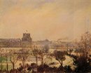 le Jardin des Tuileries effet neige 1900