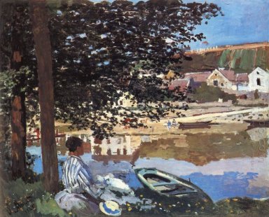 River Scene At Bennecourt