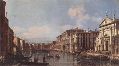 Vista do canal grande em San Stae 1738
