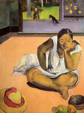 Mujer meditando 1891