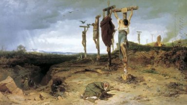 Cursed field. The place of execution in ancient Rome. Crucified