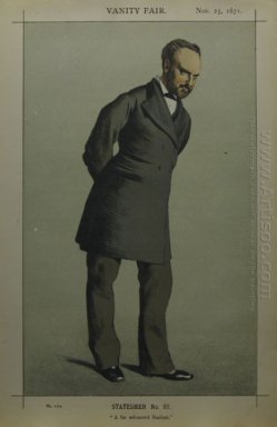 Caricature de Sir Charles Wentworth Dilke 2ème Baronet Pc