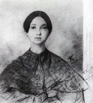 Portret van P Sokolova De Kunstenaar S Zus