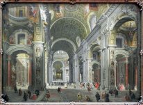 Interieur van de St. Peter's, Rome