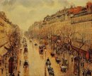 montmartre boulevard tarde na chuva 1897