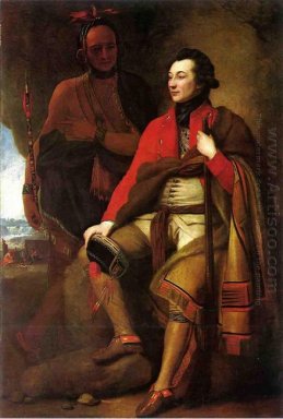 Retrato do coronel Guy Johnson e Karonghyontye