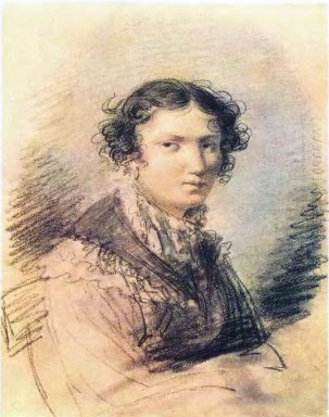 Portret van Varvara Andreyevna Tomilova 1813