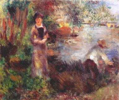 On The Banks Of The Seine bei Agenteuil 1880