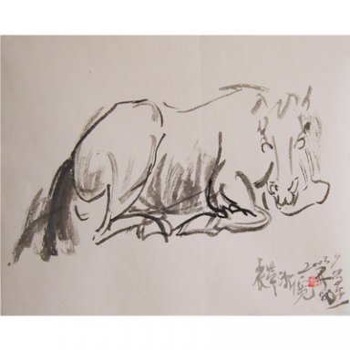 Horse - Peinture chinoise