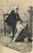 Femme de Scheveningen à coudre 2 1881