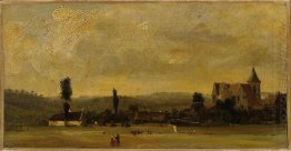 Paisagem com uma igreja