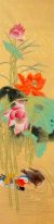 Hawthorn, Lotus-Duck - kinesisk målning