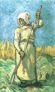 Peasant Woman With A Rake After Millet 1889