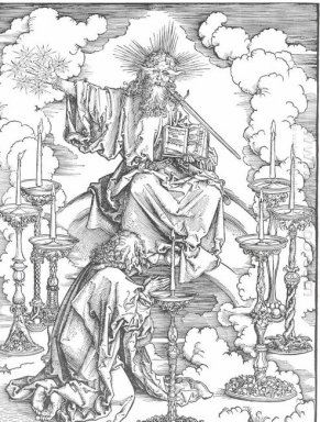 visión st john s de Cristo y de los siete candeleros de 1498